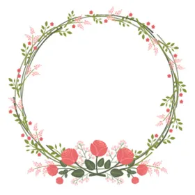 花边框环圆