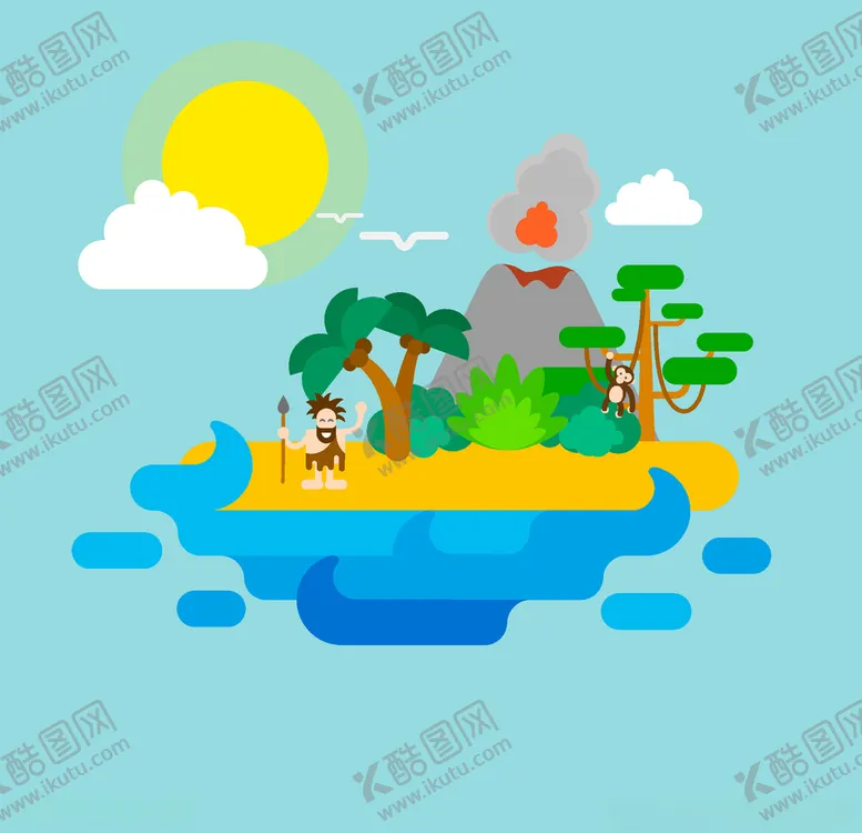 编号：54688207020224221198【酷图网】源文件下载-小岛自然风光