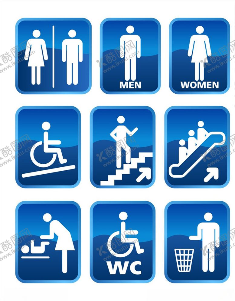 编号：64637010290803196004【酷图网】源文件下载-卫生间标识