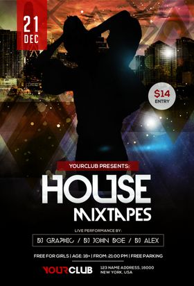 DJ海报音乐节创意前卫海报