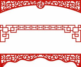 中式边框矢量花矢量花纹欧经典花纹