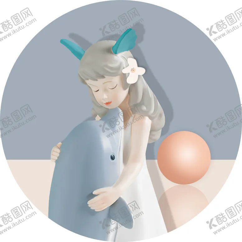 编号：36925409150636065431【酷图网】源文件下载-卡通少女手绘插画装饰画