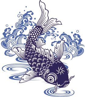 传统鲤鱼图案