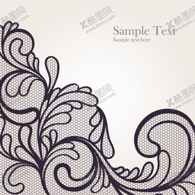 编号：44195209111435349978【酷图网】源文件下载-蕾丝花边花纹图案