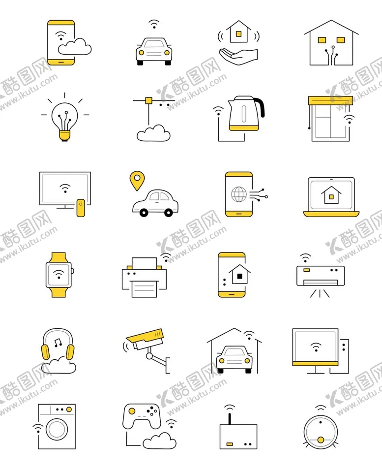 编号：61905511060923242413【酷图网】源文件下载-智能家居图标