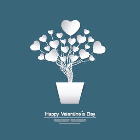 爱心婚礼海报粉色形造型LOVE