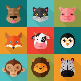 可爱动物头像图标集合