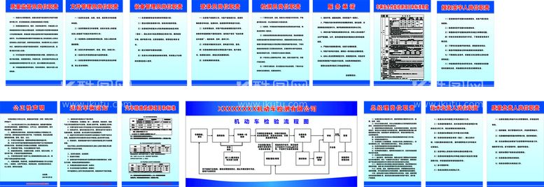 编号：94803712261119274115【酷图网】源文件下载-汽车监测站制度牌