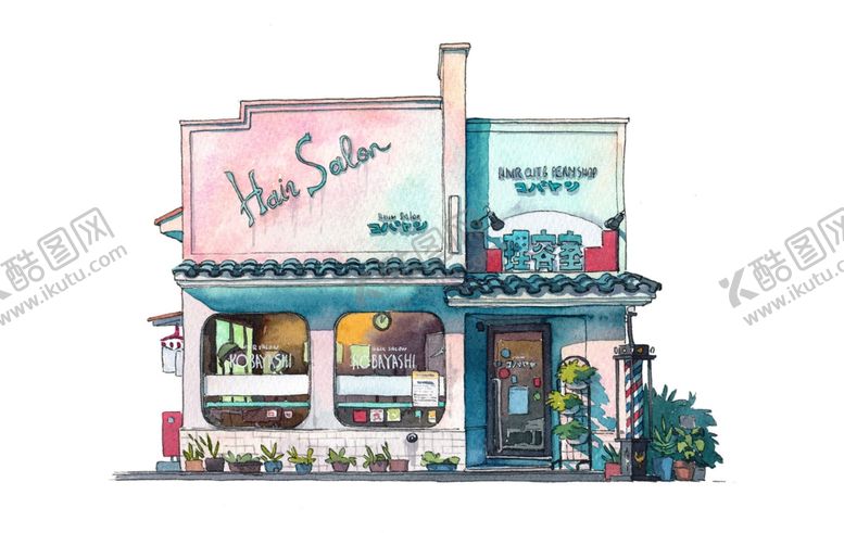 编号：77504609111339029394【酷图网】源文件下载-卡通街道