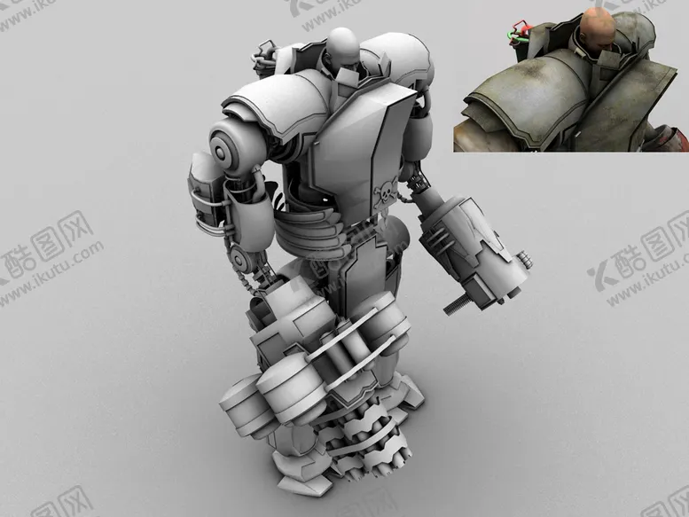 编号：13953602110041435224【酷图网】源文件下载-3D机器角色模型