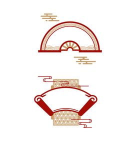 扇形边框图片