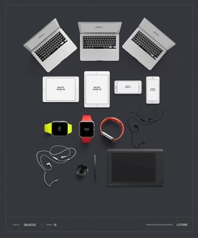 品牌VI样机模板展示T场景提案