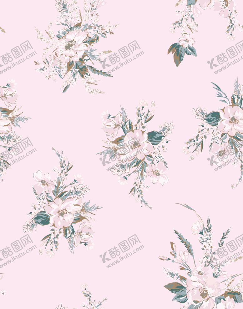 编号：14735704042317037747【酷图网】源文件下载-水彩花小碎花手绘花大花大牌花卉