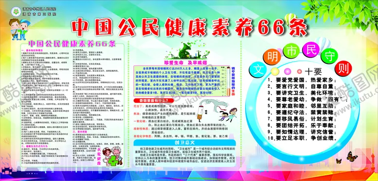 编号：23915601271301312613【酷图网】源文件下载-公民素养66条