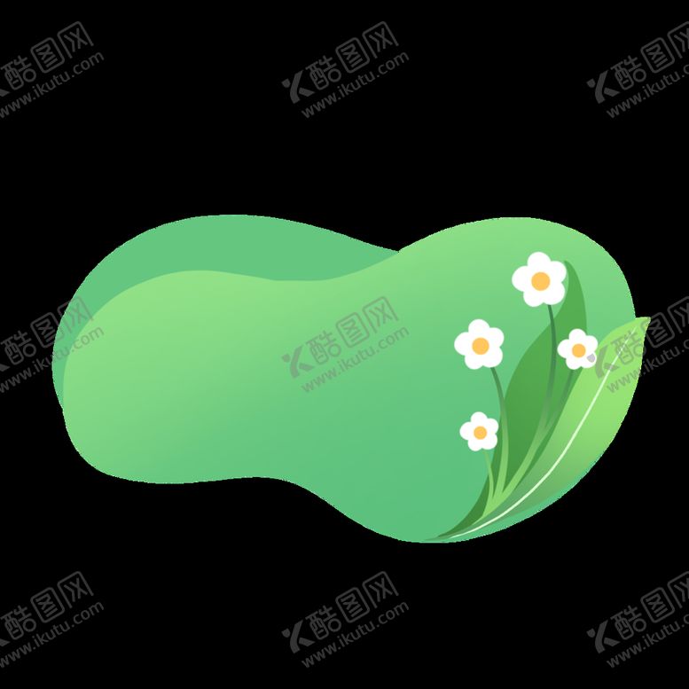 编号：97776410310914392243【酷图网】源文件下载-春季清明节绿色植物标题框