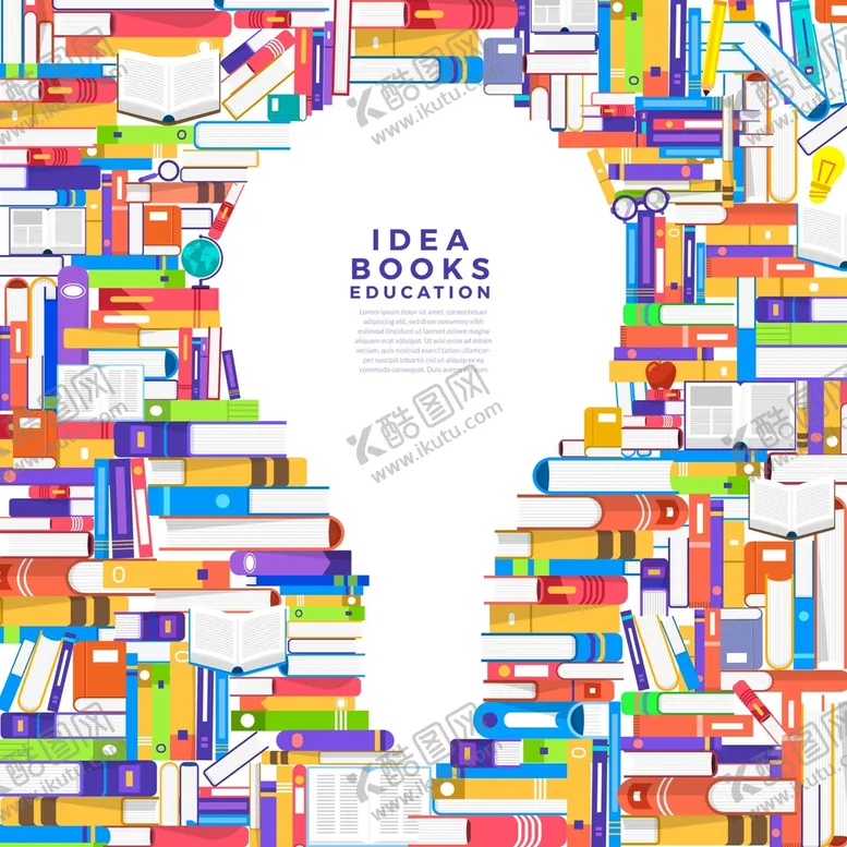 编号：07183909150949415469【酷图网】源文件下载-IDEA创意灯泡书背景图片