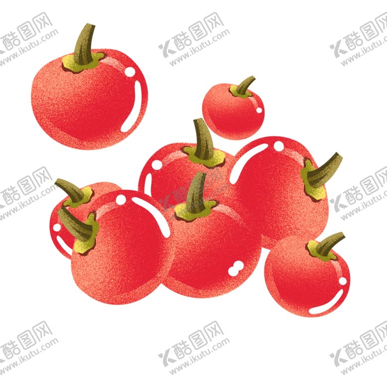 编号：75443804270408568693【酷图网】源文件下载-卡通水果小番茄元素
