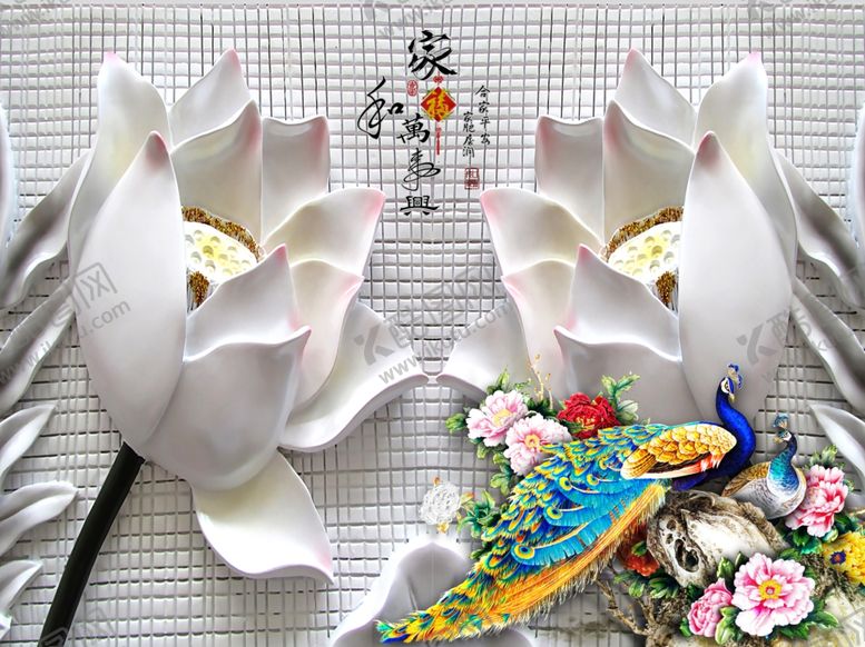 编号：17085910150055235018【酷图网】源文件下载-浮雕背景墙