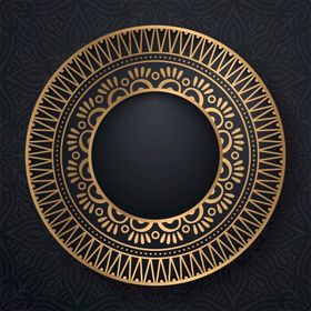 金色古典花纹