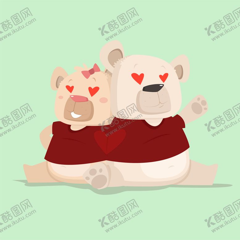编号：95823109191013230827【酷图网】源文件下载-手绘矢量图卡通可爱小熊