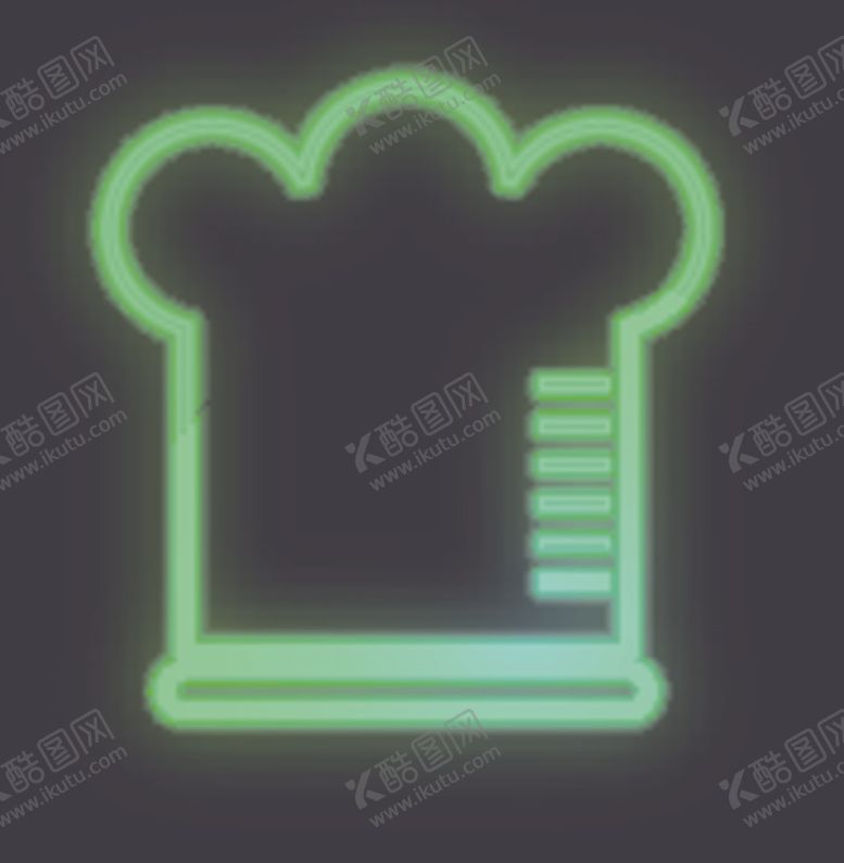 编号：46054905120907005969【酷图网】源文件下载-霓虹灯厨师帽