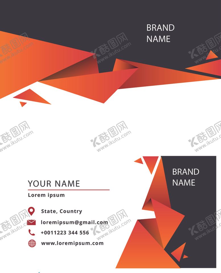 编号：50626309120933527796【酷图网】源文件下载-矢量名片模板