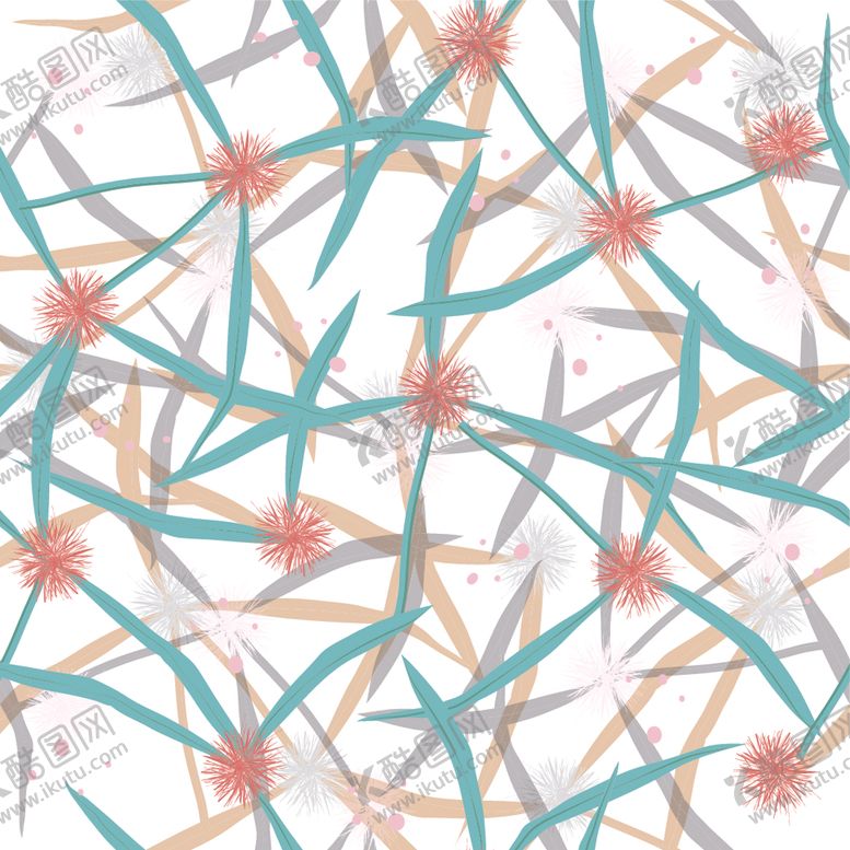 编号：45489909300304513212【酷图网】源文件下载-淡彩印花图案