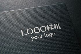 LOGO样机logo金属字形象柱
