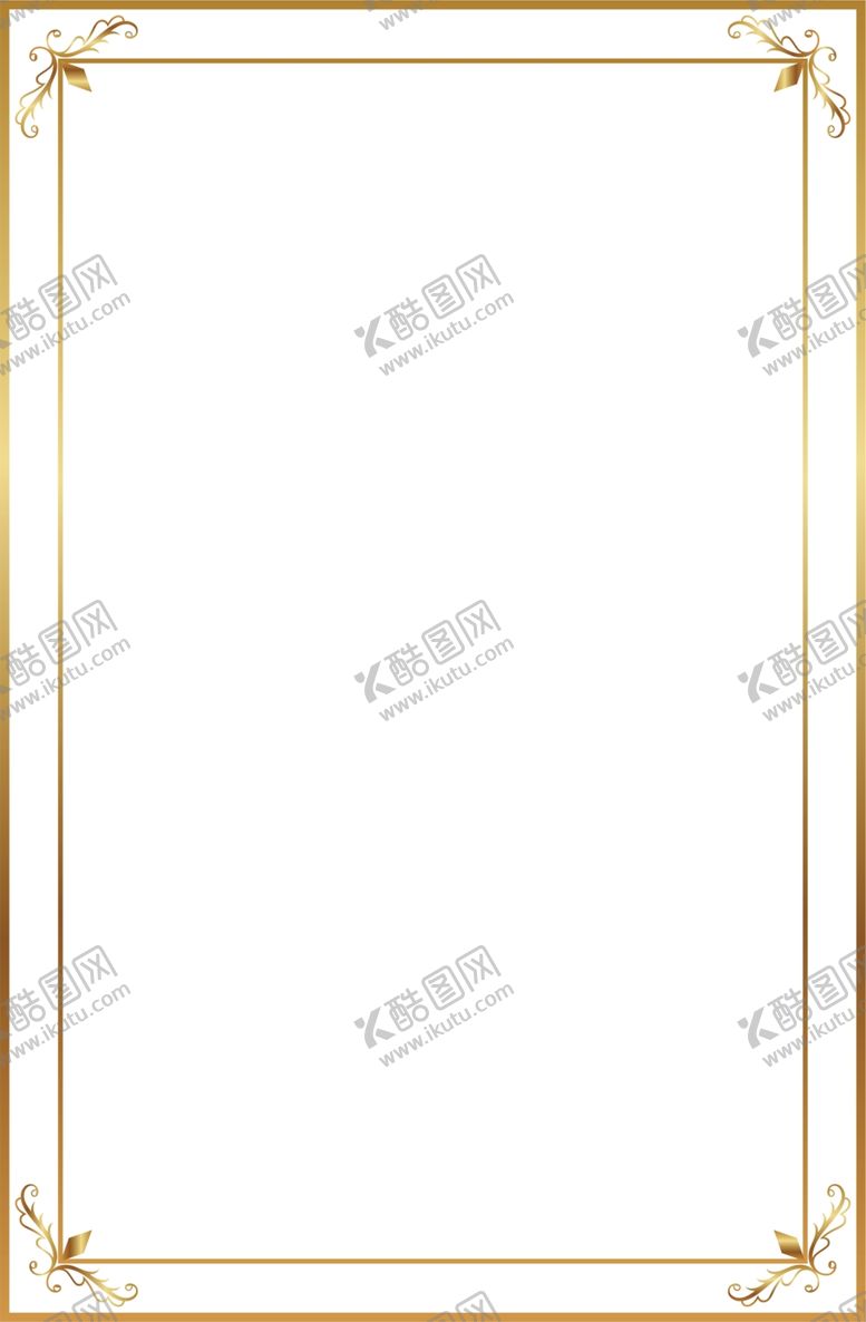 编号：15872905141501465741【酷图网】源文件下载-渐变金色边框