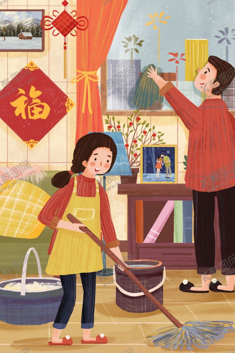 编号：52918307080449165756【酷图网】源文件下载-新年插画
