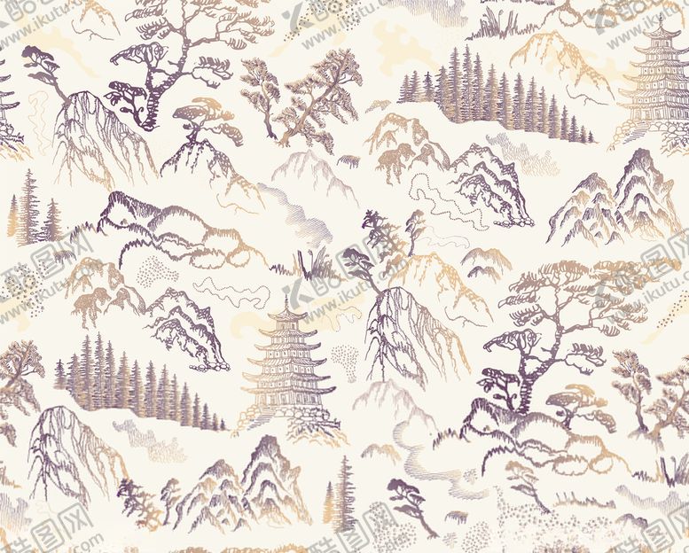 编号：92134710310642179288【酷图网】源文件下载-山水画