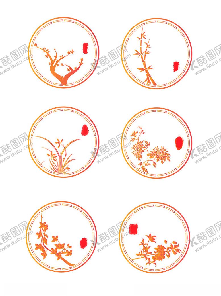 编号：51710103062142232623【酷图网】源文件下载-花卉手绘矢量图