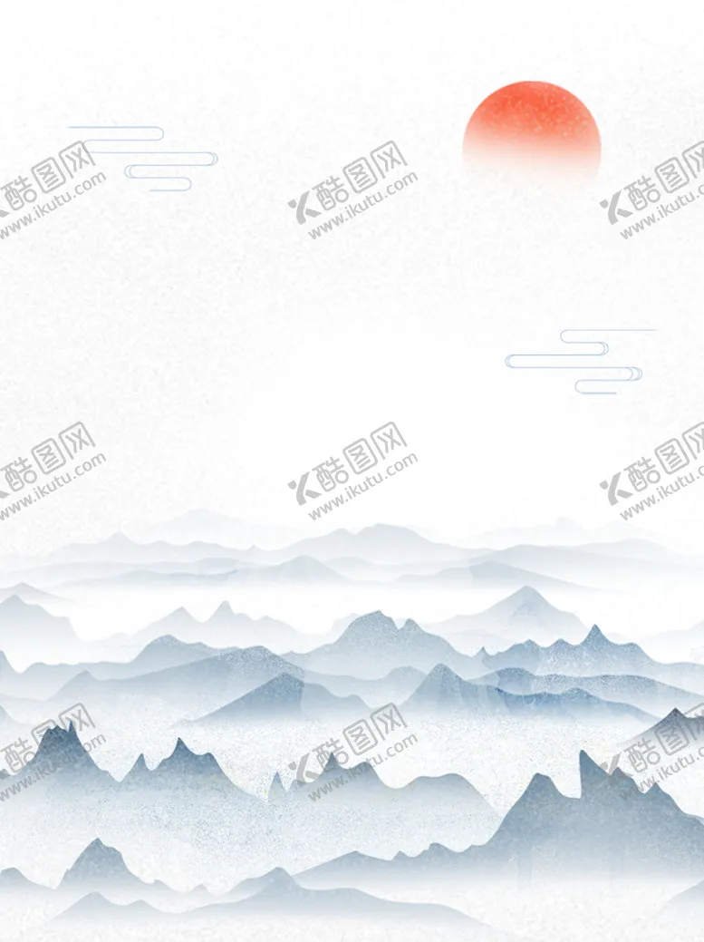 编号：18206309141558537923【酷图网】源文件下载-中国风背景二十四节气国画