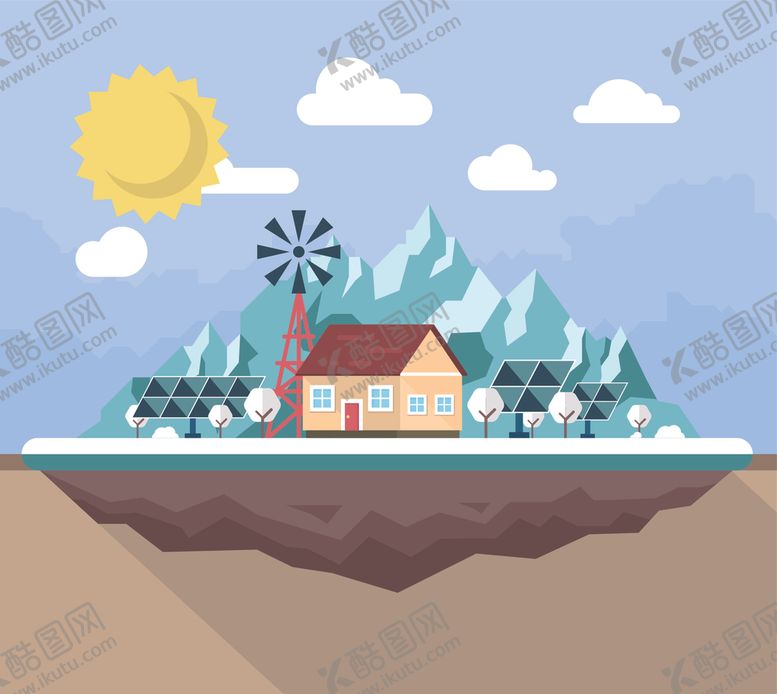 编号：57992609132259493578【酷图网】源文件下载-风景插画
