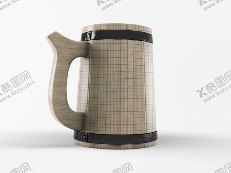 编号：84929310071233471024【酷图网】源文件下载-木质啤酒瓶样机