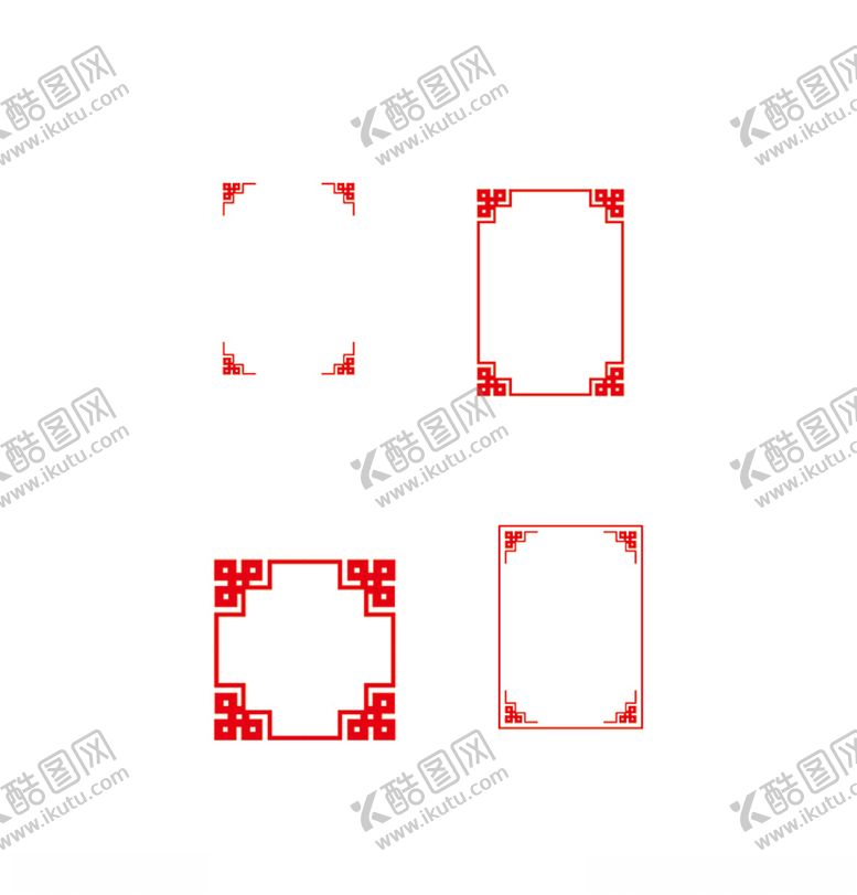 编号：78837105051448277639【酷图网】源文件下载-十二回纹边框