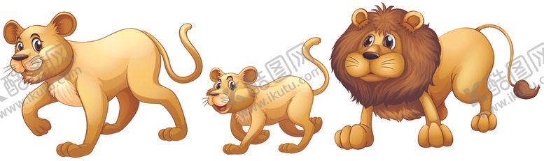 编号：99431010052152221104【酷图网】源文件下载-卡通狮子