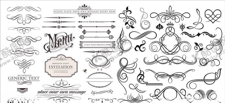 编号：44941710010646232581【酷图网】源文件下载-欧式花边花纹