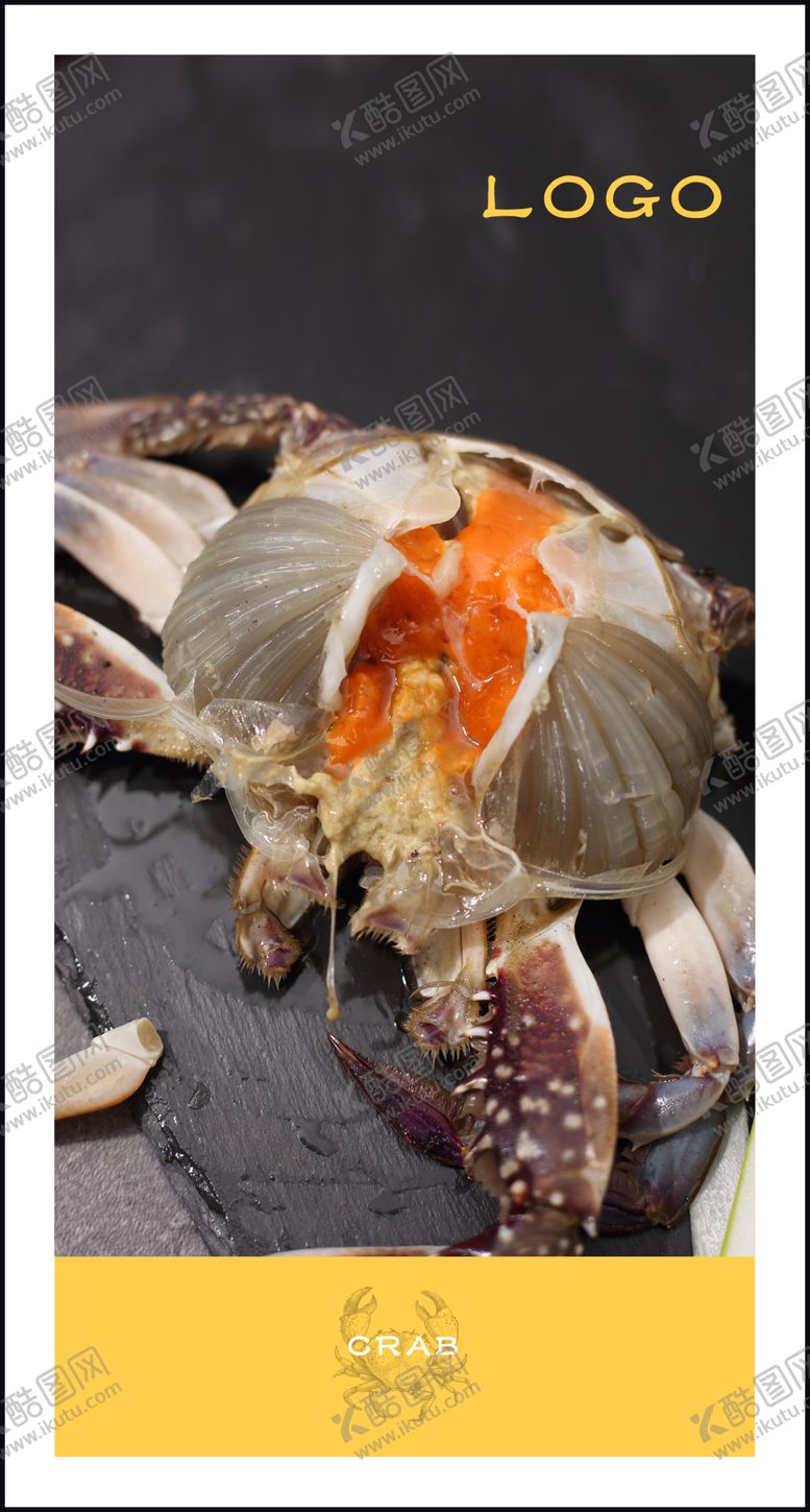 编号：18329009280012532067【酷图网】源文件下载-螃蟹蟹黄鲜蟹海报背景