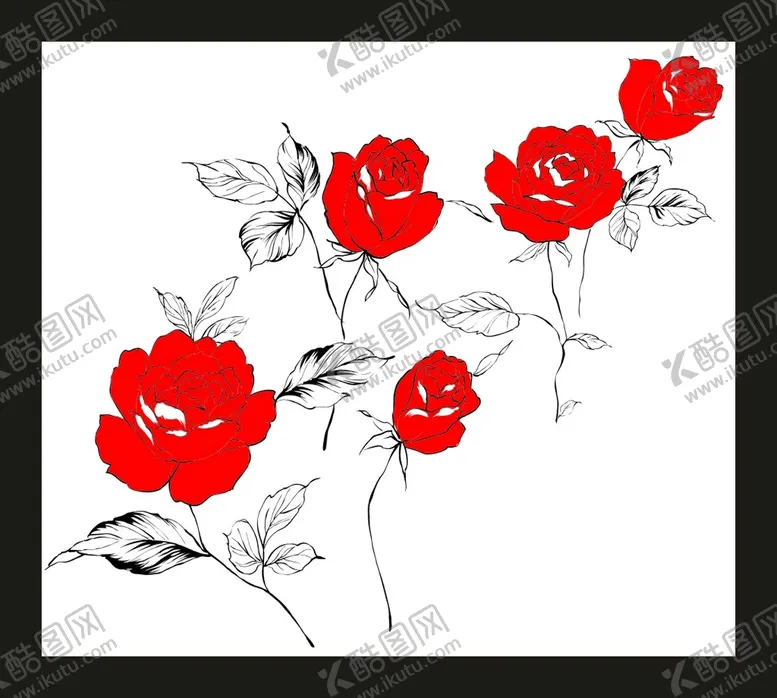 编号：33735701302100021762【酷图网】源文件下载-手绘花卉花朵