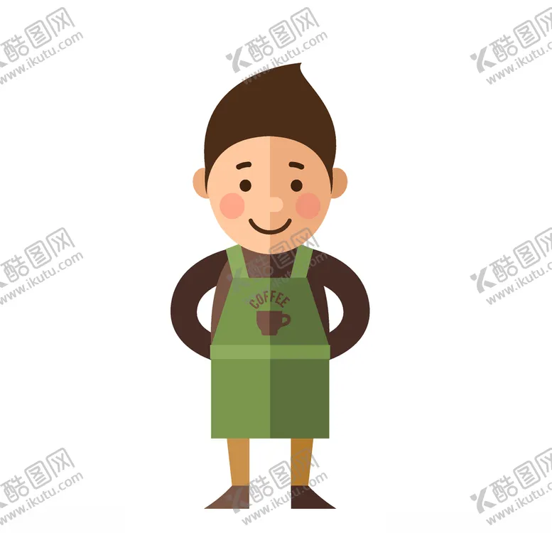 编号：32361807021307256665【酷图网】源文件下载-卡通服务员