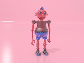 c4d 机器人 外星人 模型