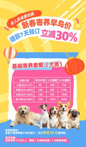 宠物用品促销海报