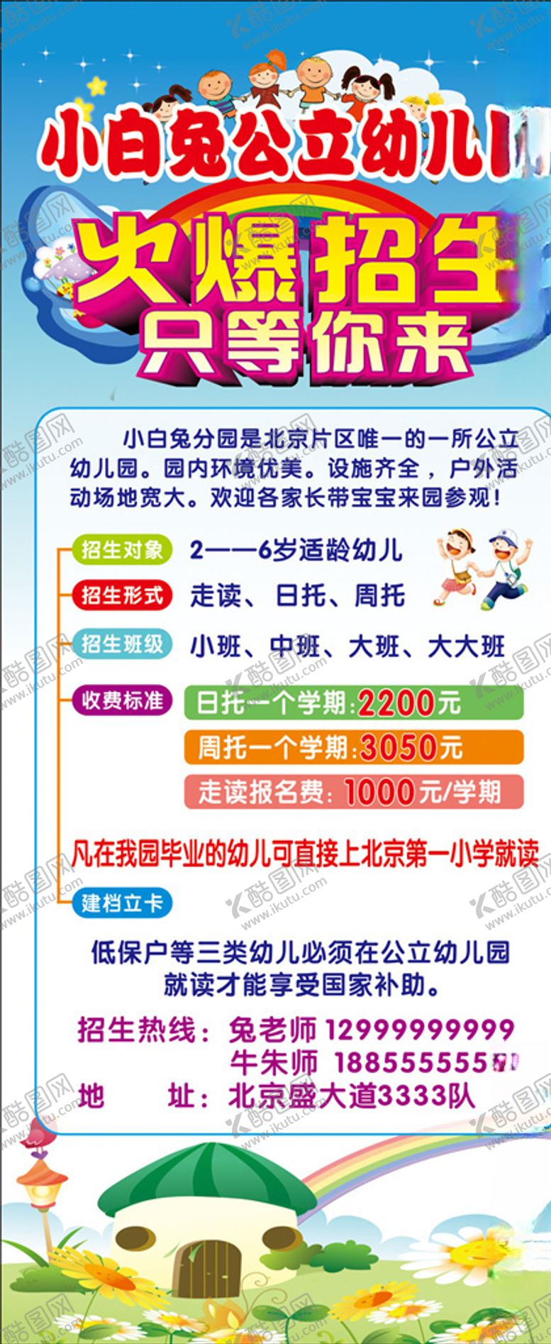 编号：23788510311905573924【酷图网】源文件下载-幼儿园展架