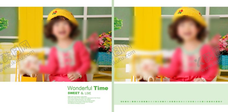 编号：13500305050734005877【酷图网】源文件下载-开心小公主幼儿少儿纪念相册模板