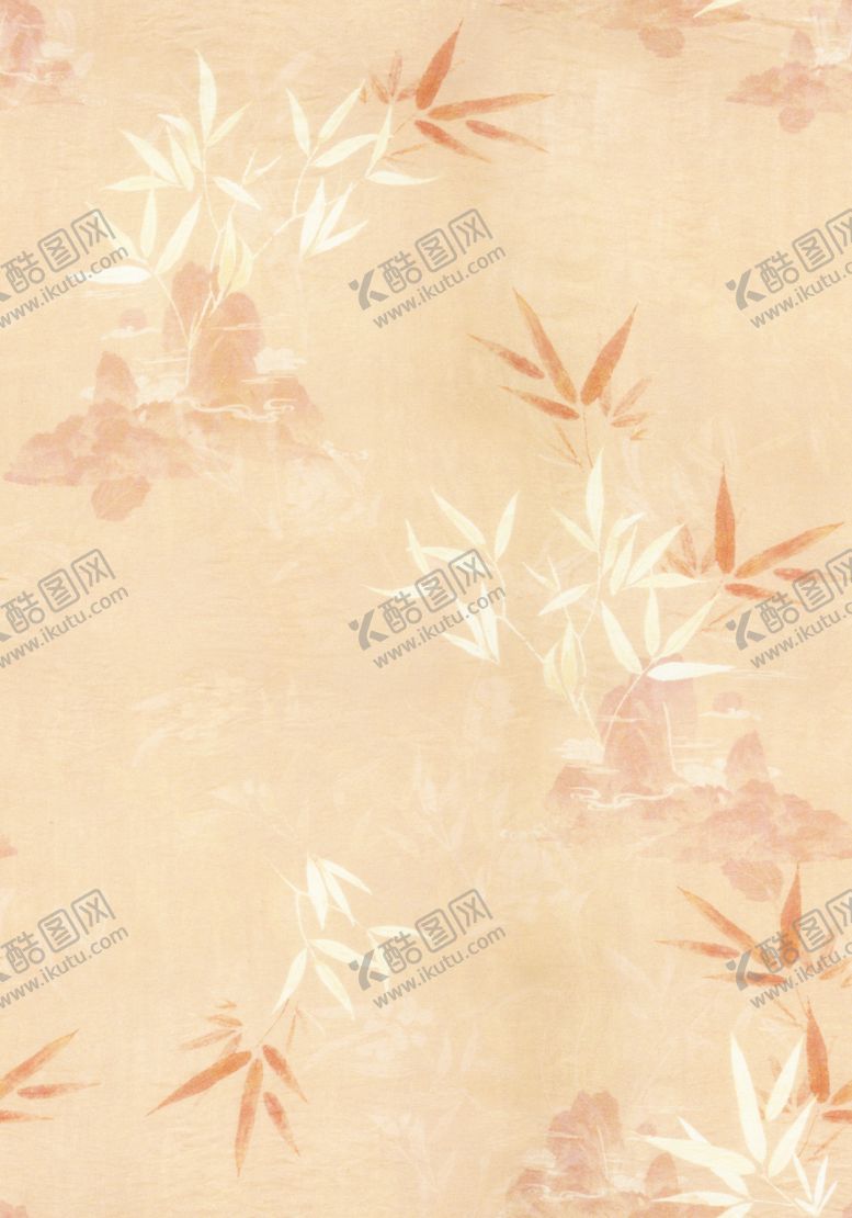 编号：45778304242149374388【酷图网】源文件下载-浅粉底竹叶花卉纹理图案