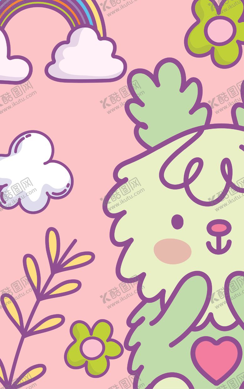 编号：30957809271923057199【酷图网】源文件下载-卡通手绘动物