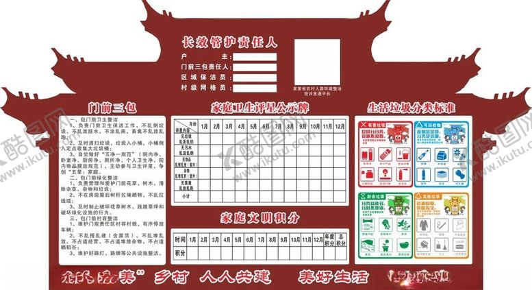 编号：54943111020649323164【酷图网】源文件下载-门前三包责任牌