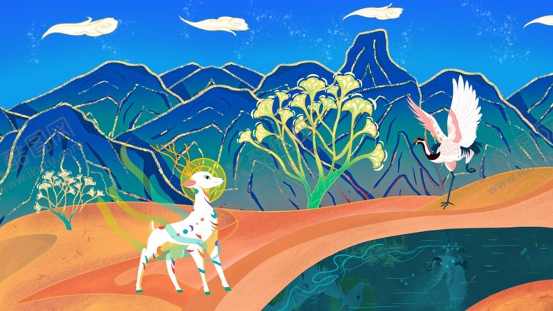 编号：16632510090510161952【酷图网】源文件下载-户外风景卡通插画