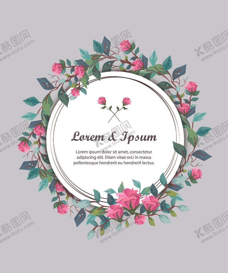 编号：63802209150358148278【酷图网】源文件下载-植物花环